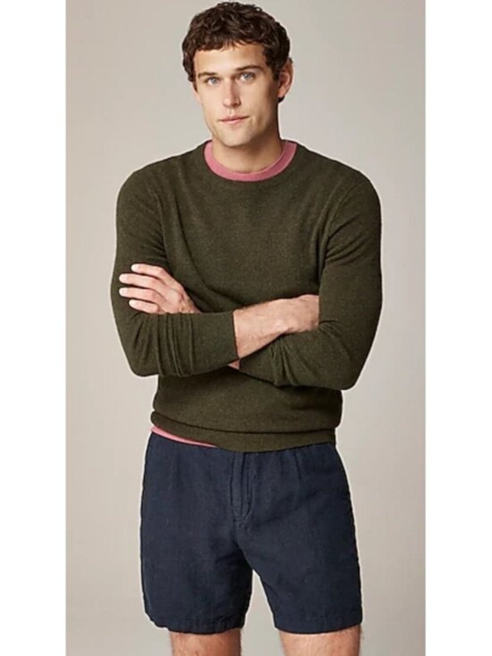 J. Crew Cashmere Crewneck Sweater M $158